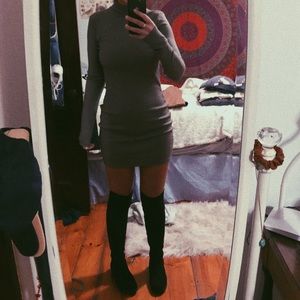 Urban green bodycon dress